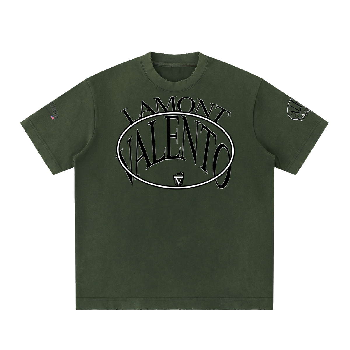 Heavyweight Vintage Washed Frayed T-Shirt