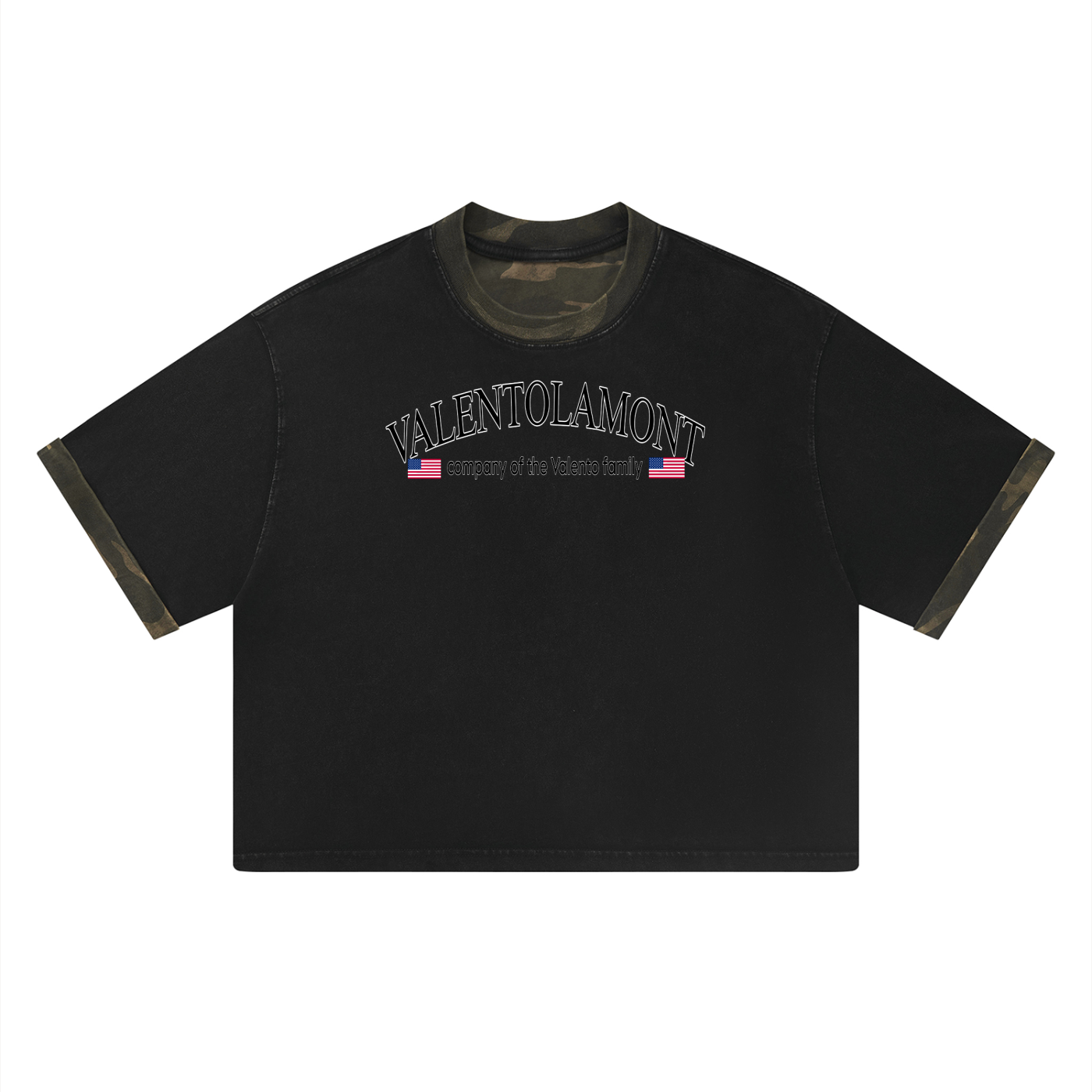 Unisex Mineral Washed Boxy Panel T-Shirt