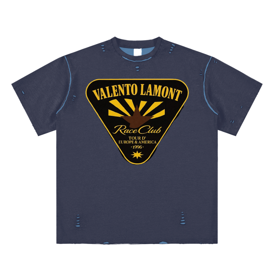 Hand-frayed Reversible T-shirt
