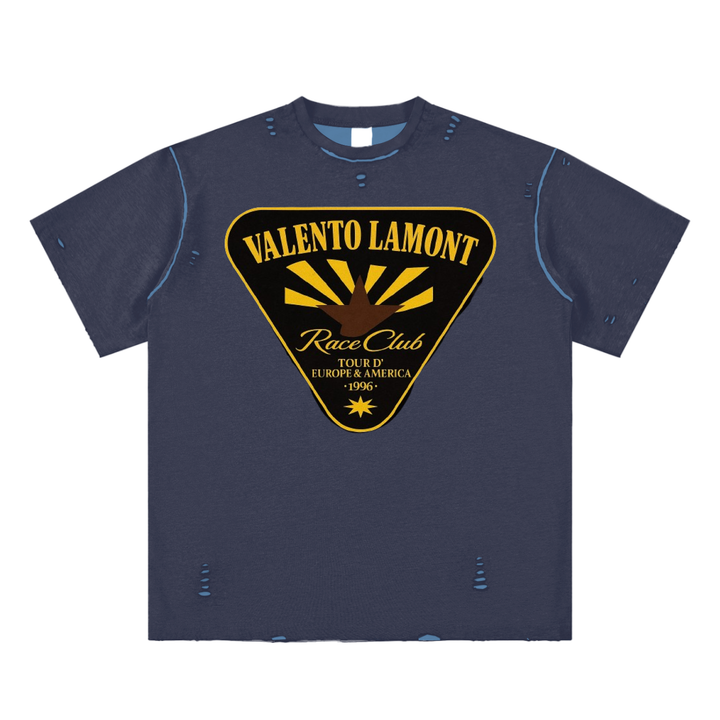 Hand-frayed Reversible T-shirt