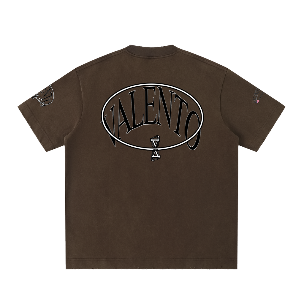 Heavyweight Vintage Washed Frayed T-Shirt