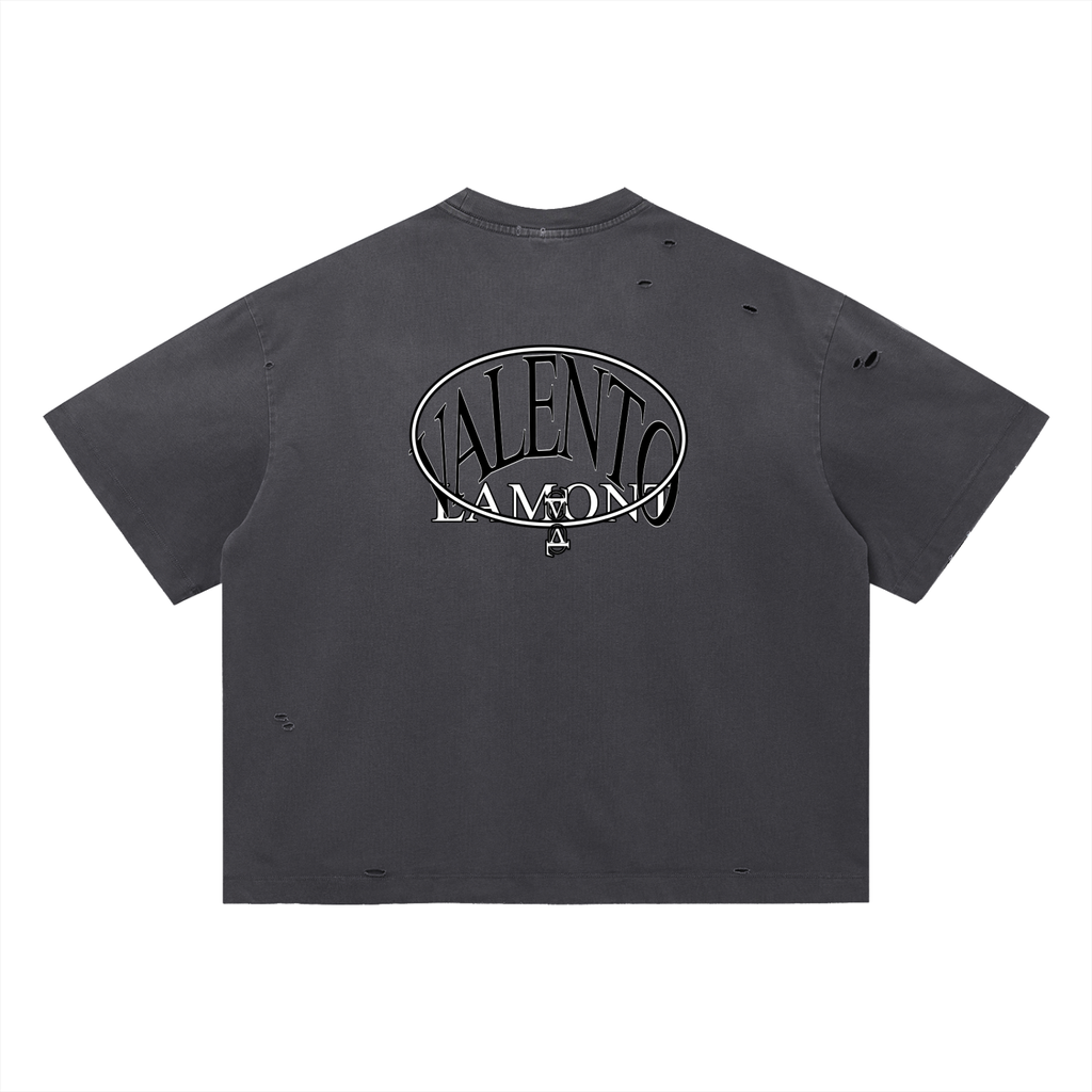 Vintage Washed Distressed Boxy Oversized T-Shirt