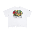 Vintage Wash Boxy Distressed Hem T-Shirt