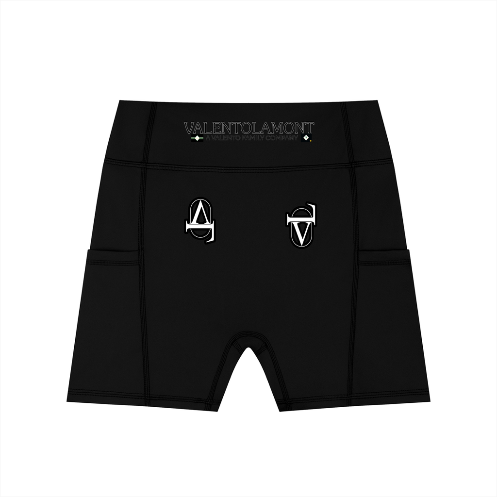 Women's High-Waisted Pocket Biker Shorts