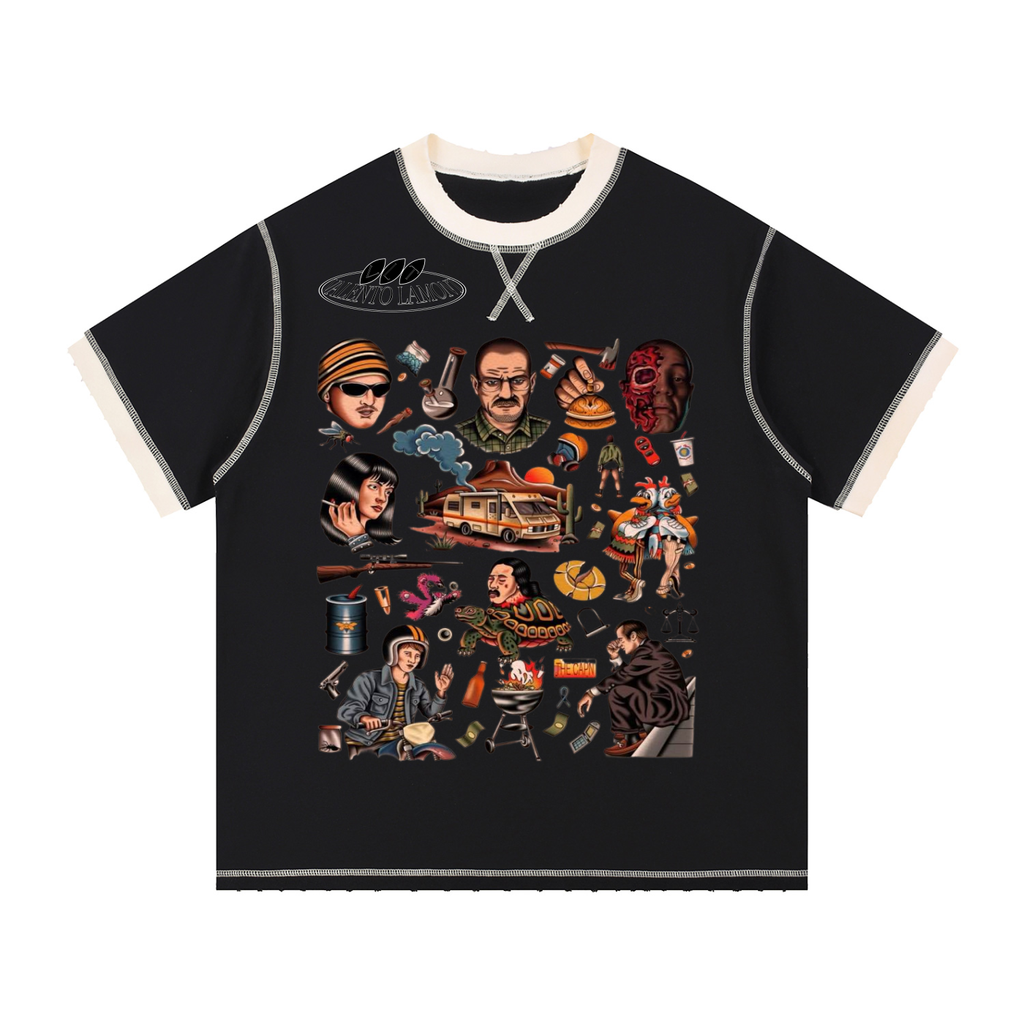 Unisex Contrast-Stitched Ringer T-Shirt
