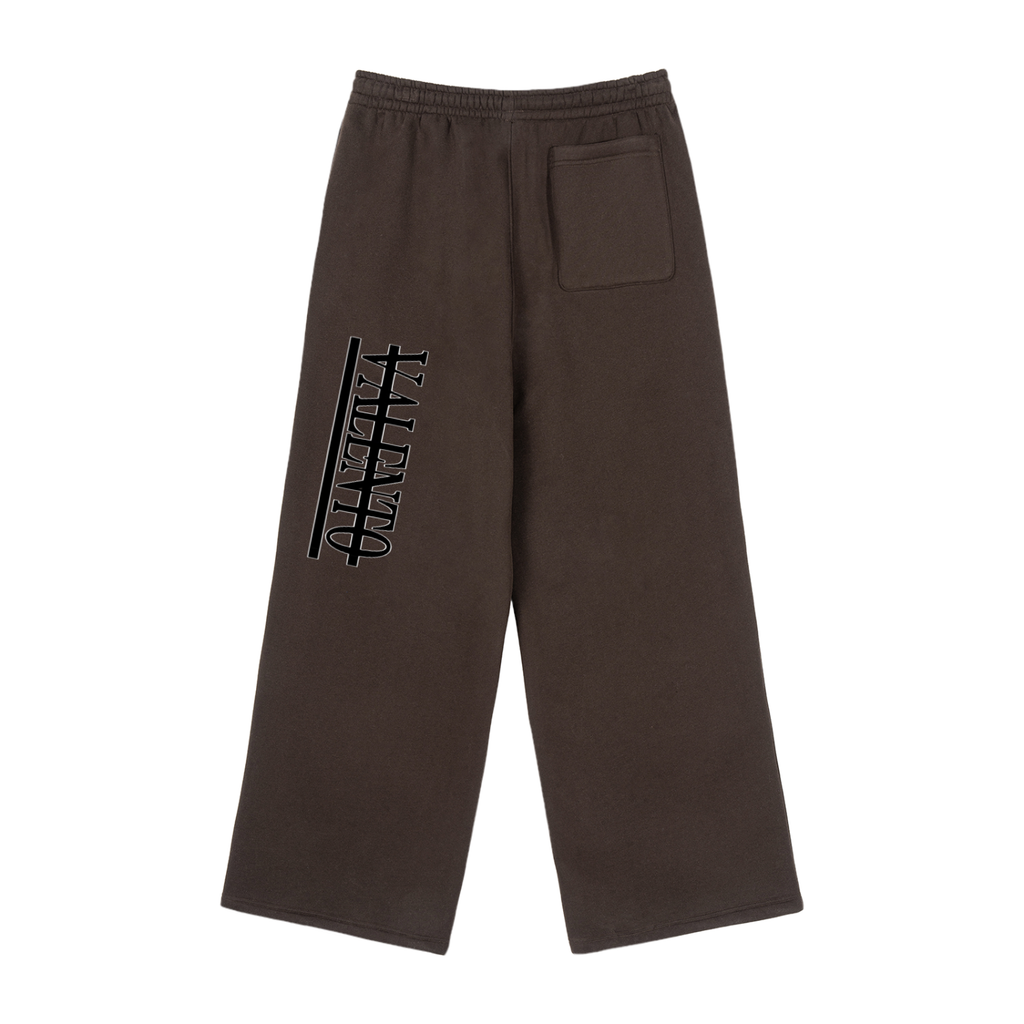 Fleece Drawstring Straight-Leg Sweatpants