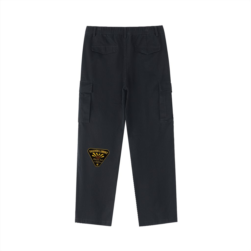 Cotton Elastic-Waist Cargo Pants