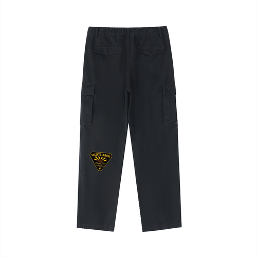 Cotton Elastic-Waist Cargo Pants