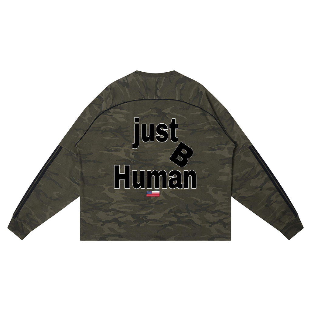 Unisex Camo Loose Long Sleeve T-Shirt