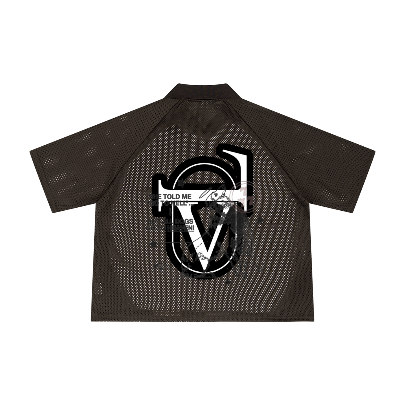 Unisex Striped Mesh Boxy Soccer Jersey