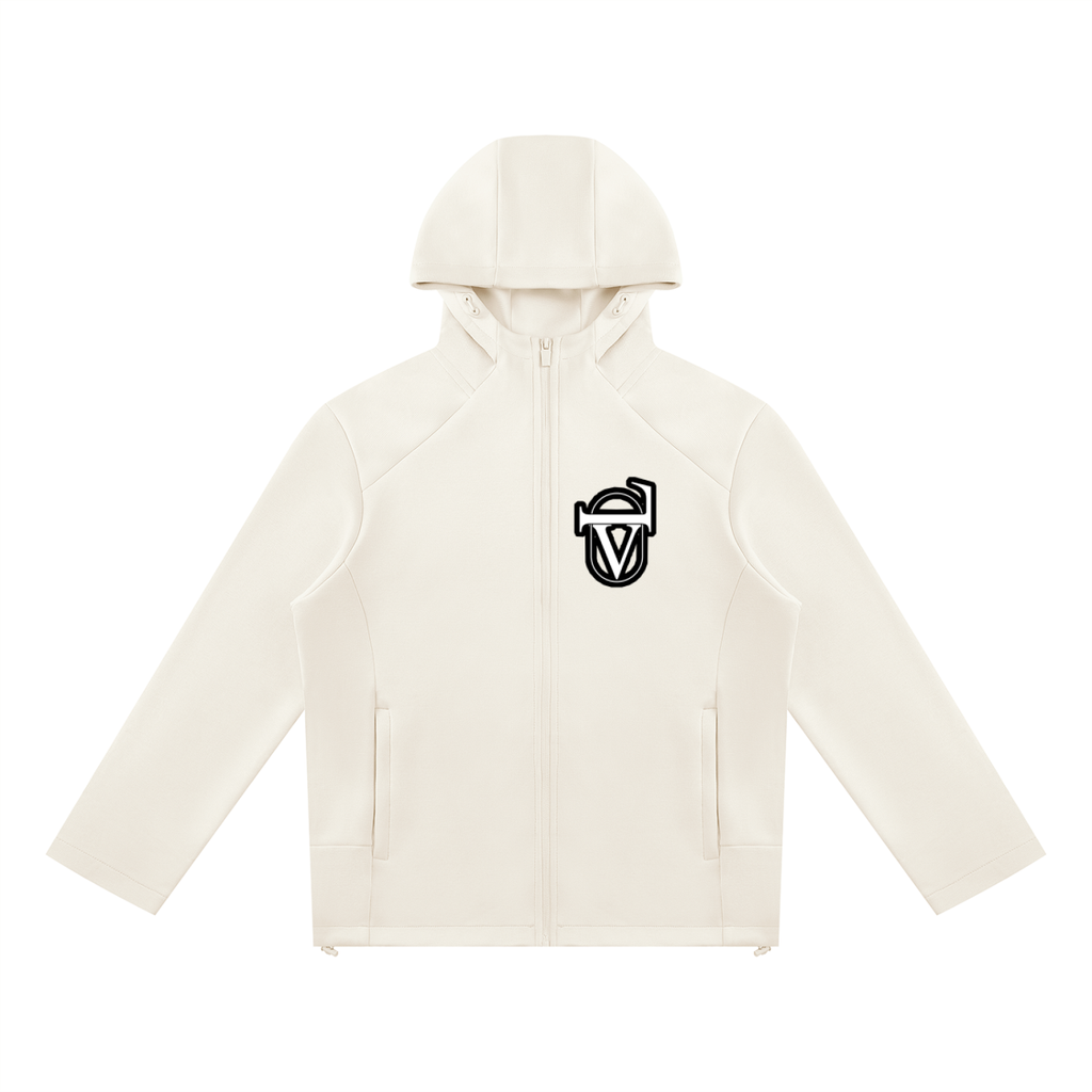 Unisex Paneled Full Zip Hoodie