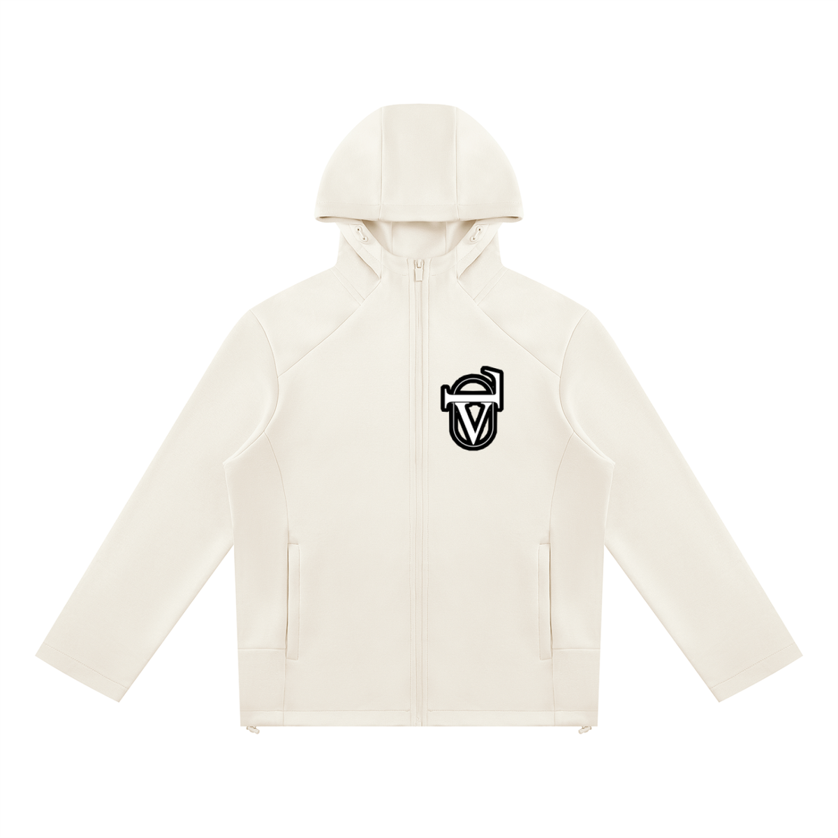 Unisex Paneled Full Zip Hoodie