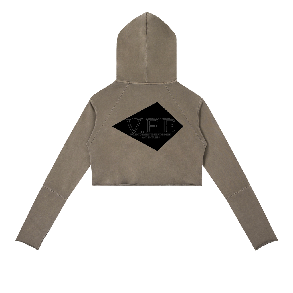 Vintage Washed Raw Edge Hoodie