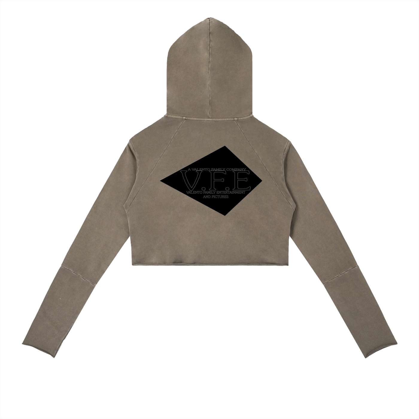 Vintage Washed Raw Edge Hoodie