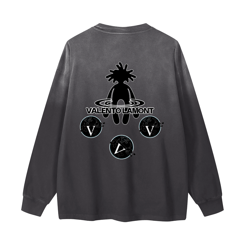 Gradient Vintage Washed Long Sleeve Tee - 270 GSM