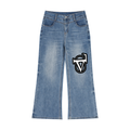 Women’s Vintage Wash Wide Leg Jeans