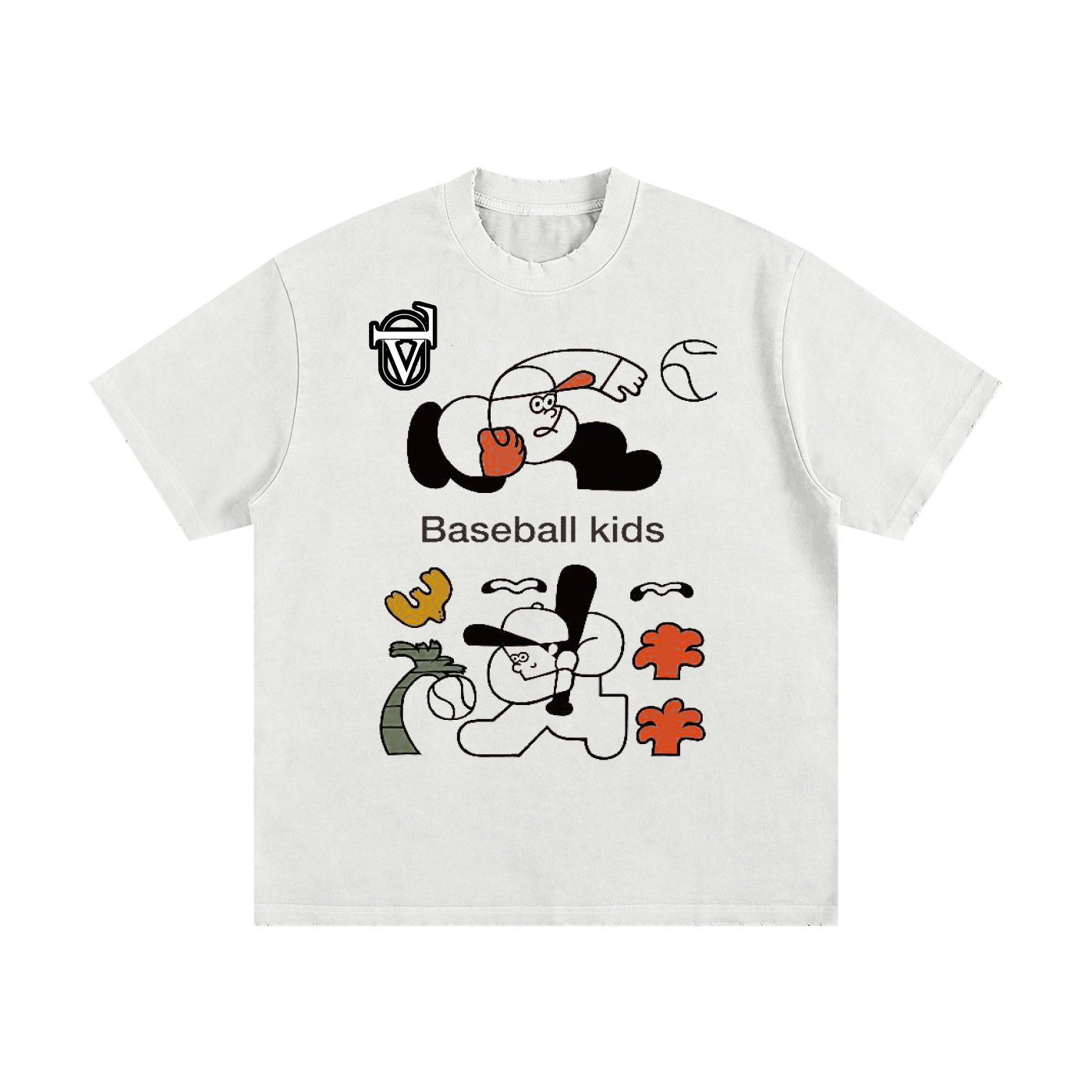 Heavyweight Vintage Washed Frayed T-Shirt