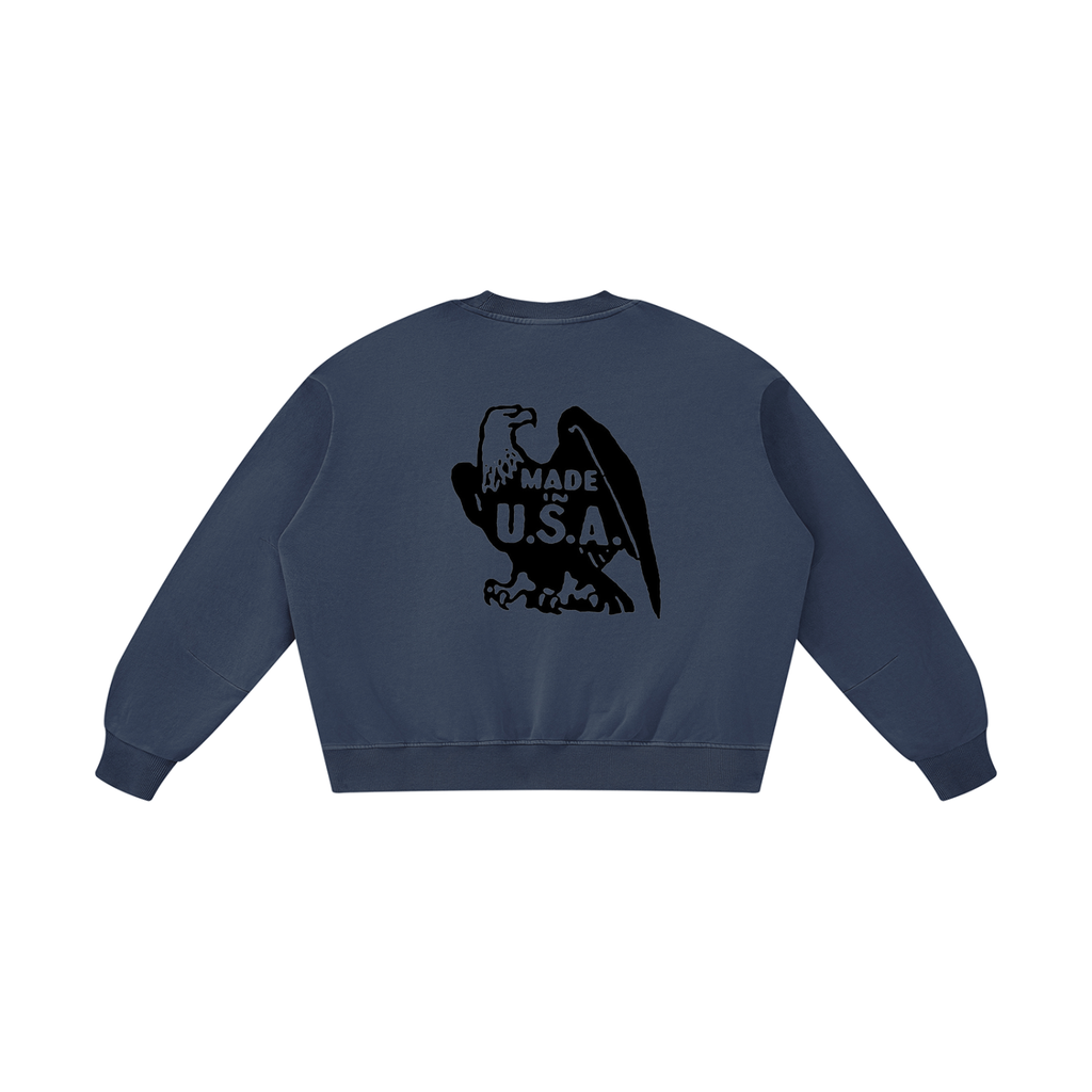 Unisex Boxy Vintage Washed Sweatshirt