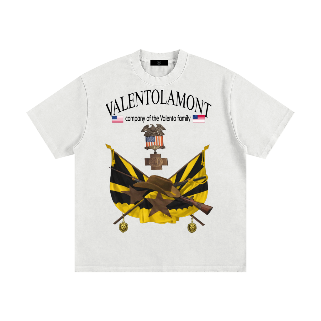 Heavyweight Vintage Washed Frayed T-Shirt