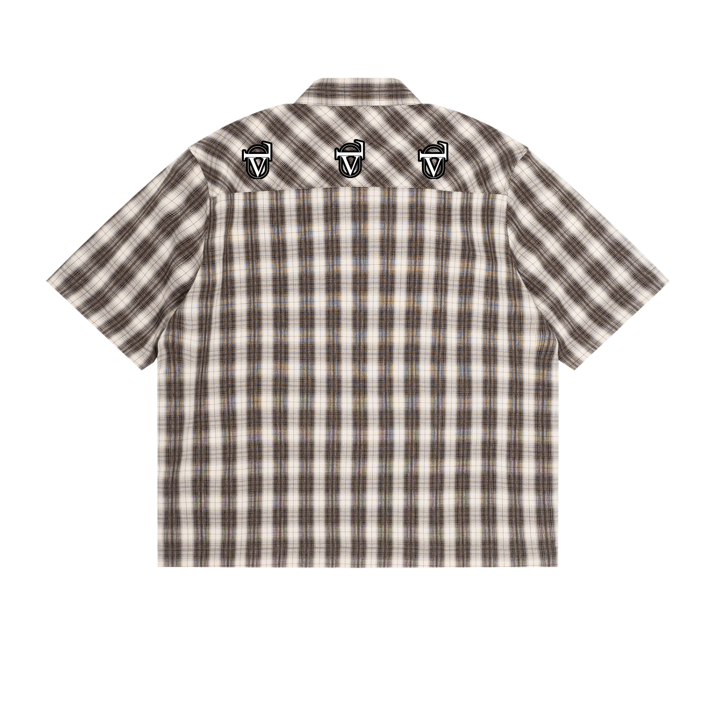 Unisex Boxy Plaid Short Sleeve Shirt