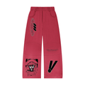 Unisex Sunfade Paneled Barrel Leg Sweatpants