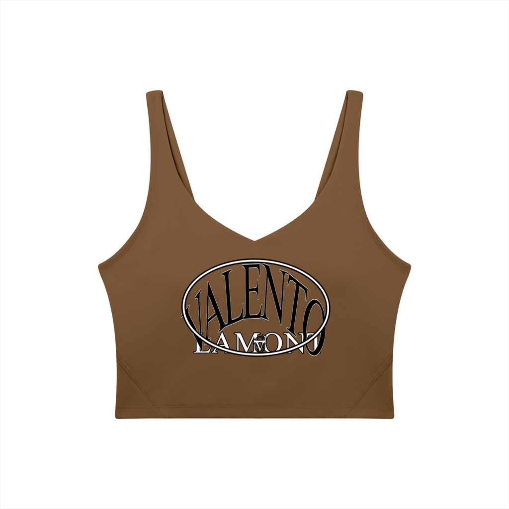 Women's V-Neck Yoga Sports Bra