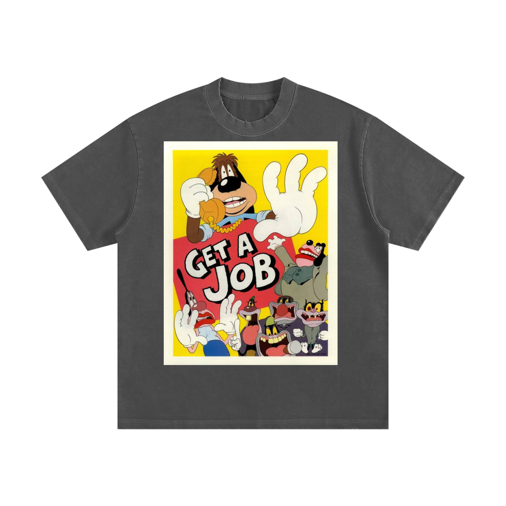 Heavyweight Vintage Washed Frayed T-Shirt