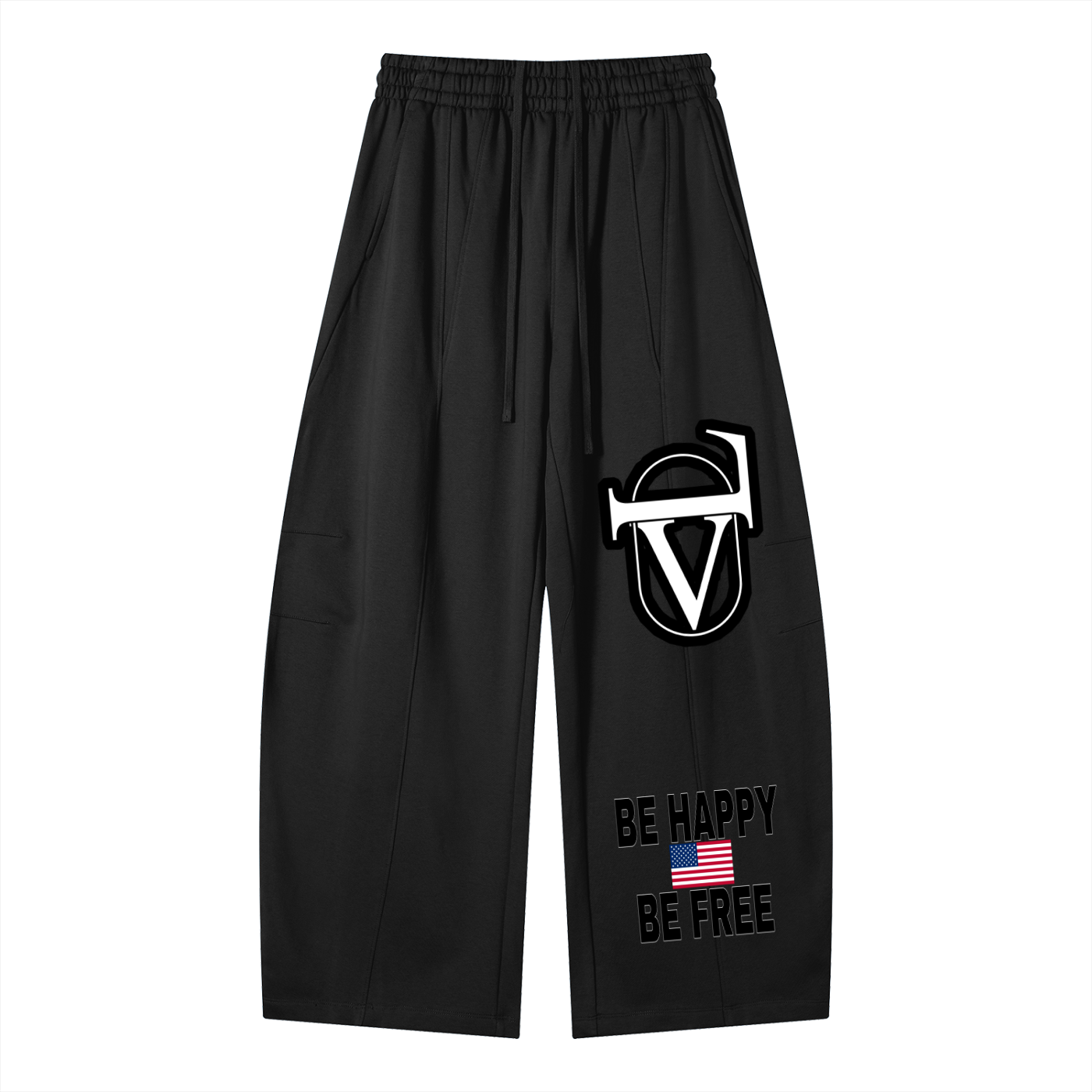 Heavyweight Wide Leg Panel Sweatpants