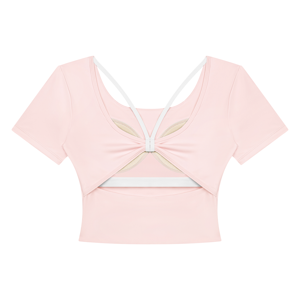 Women's Color Block Yoga T-Shirt