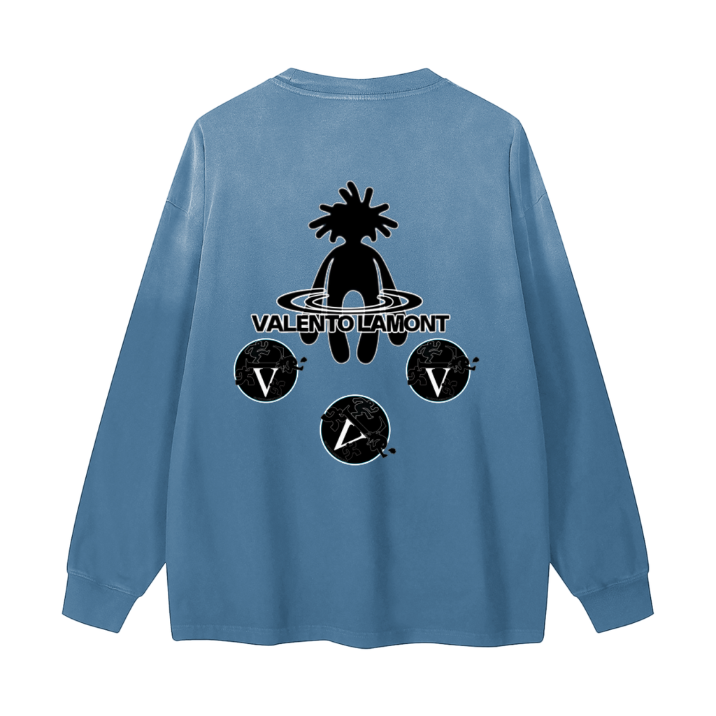 Gradient Vintage Washed Long Sleeve Tee - 270 GSM