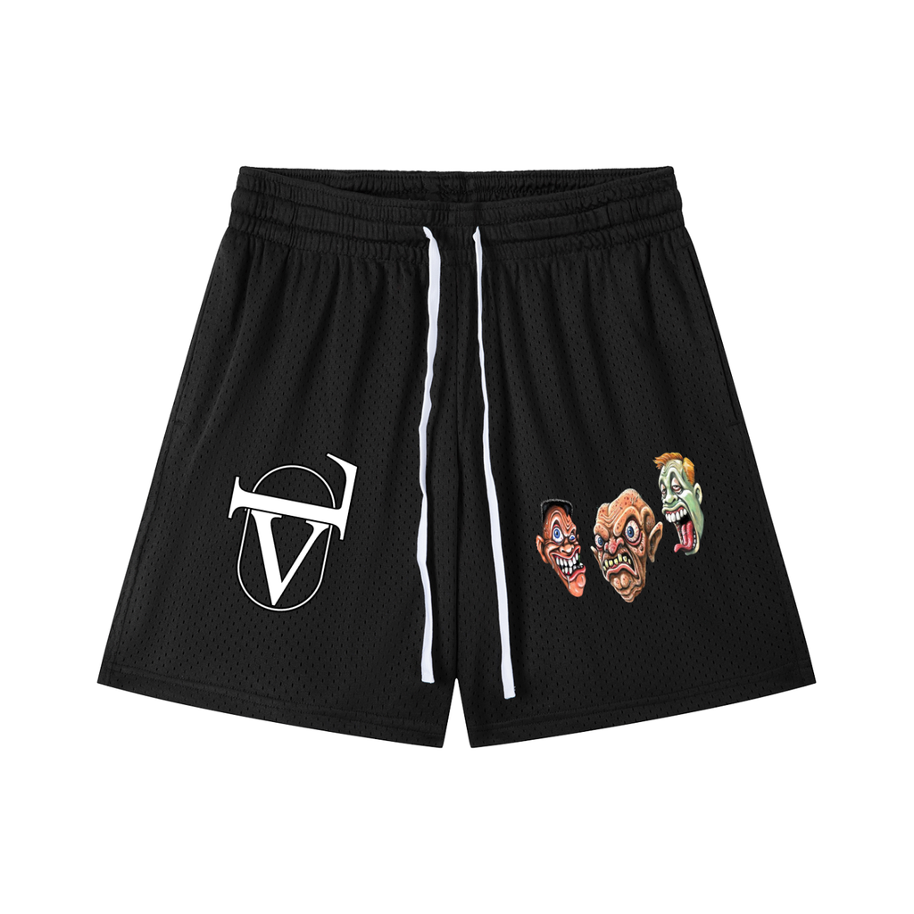 Mesh Drawstring Shorts