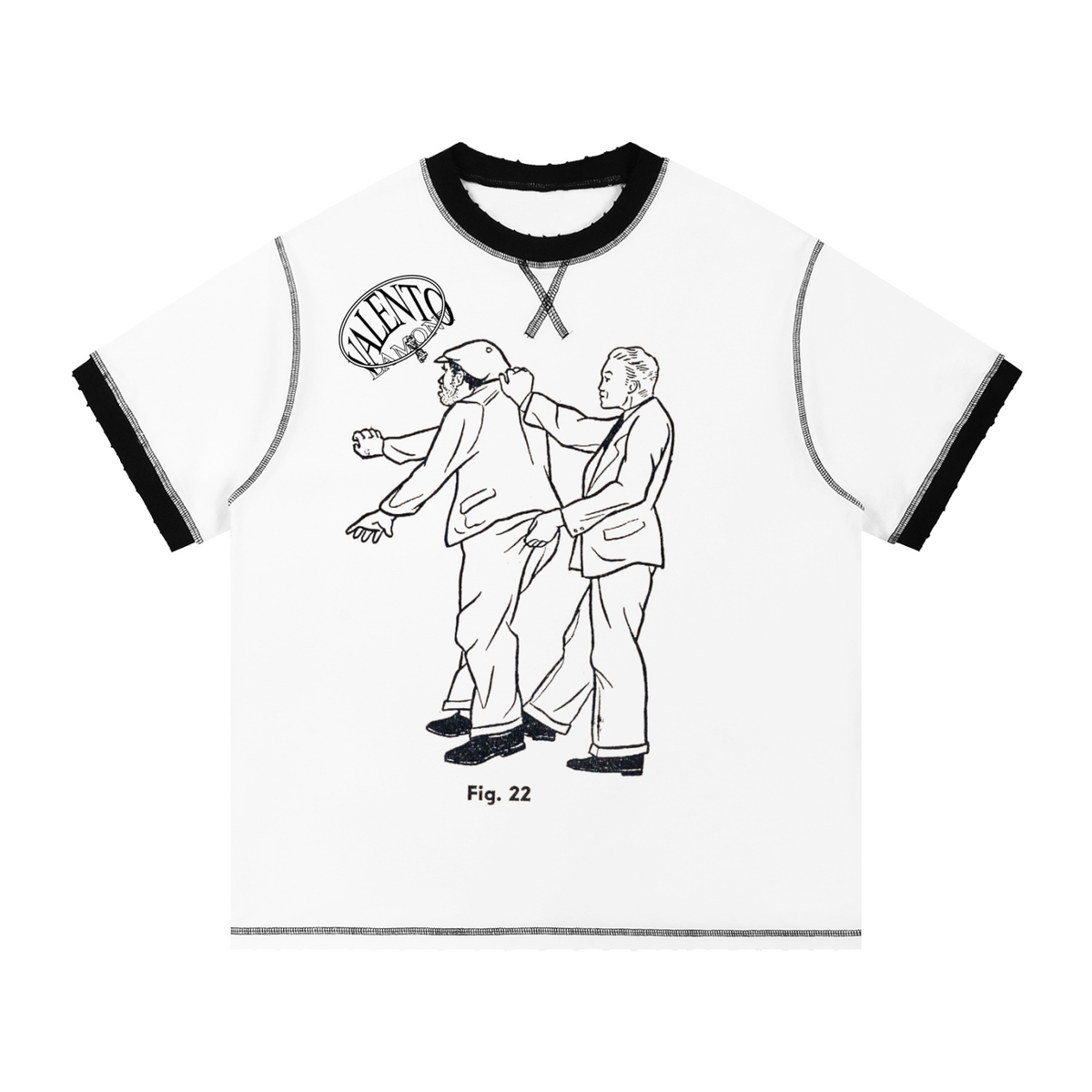 Unisex Contrast-Stitched Ringer T-Shirt