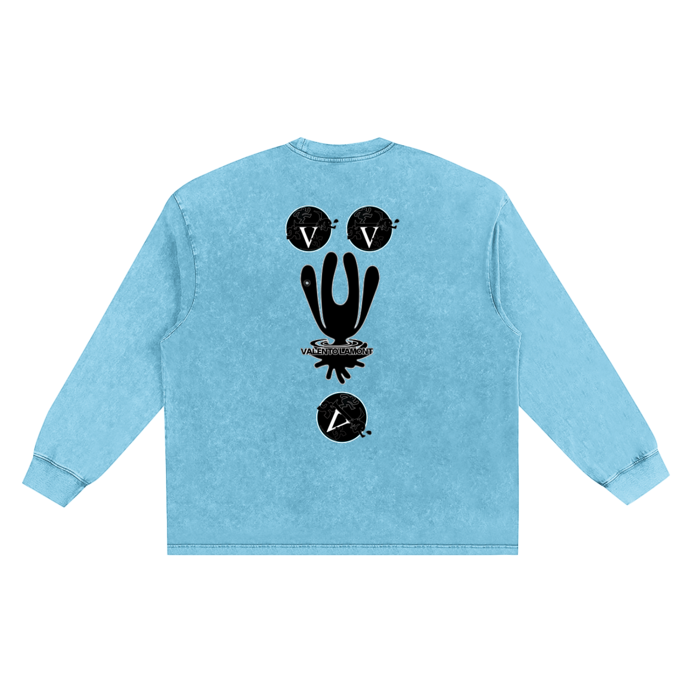 Snow Washed Oversize Long Sleeve T-shirt
