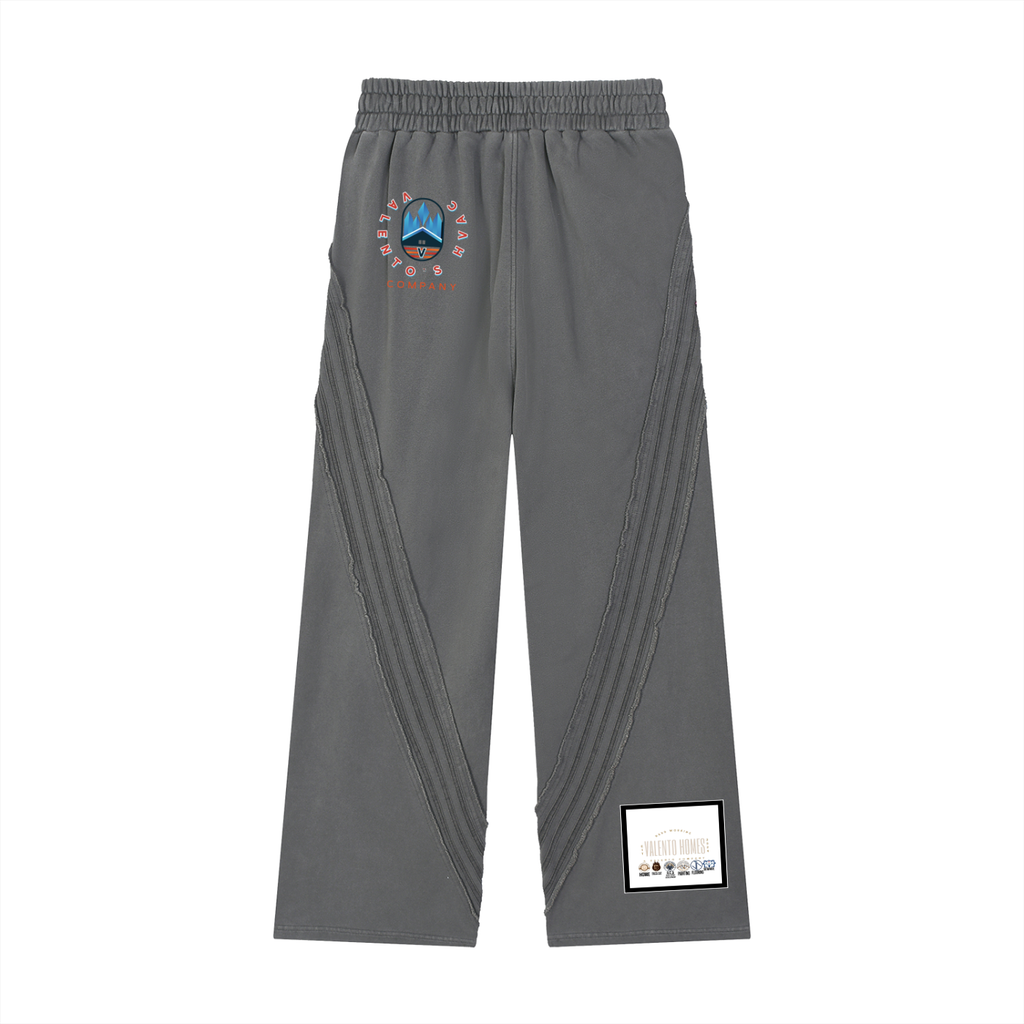 Snow Washed Tape Raw Edge Sweatpants