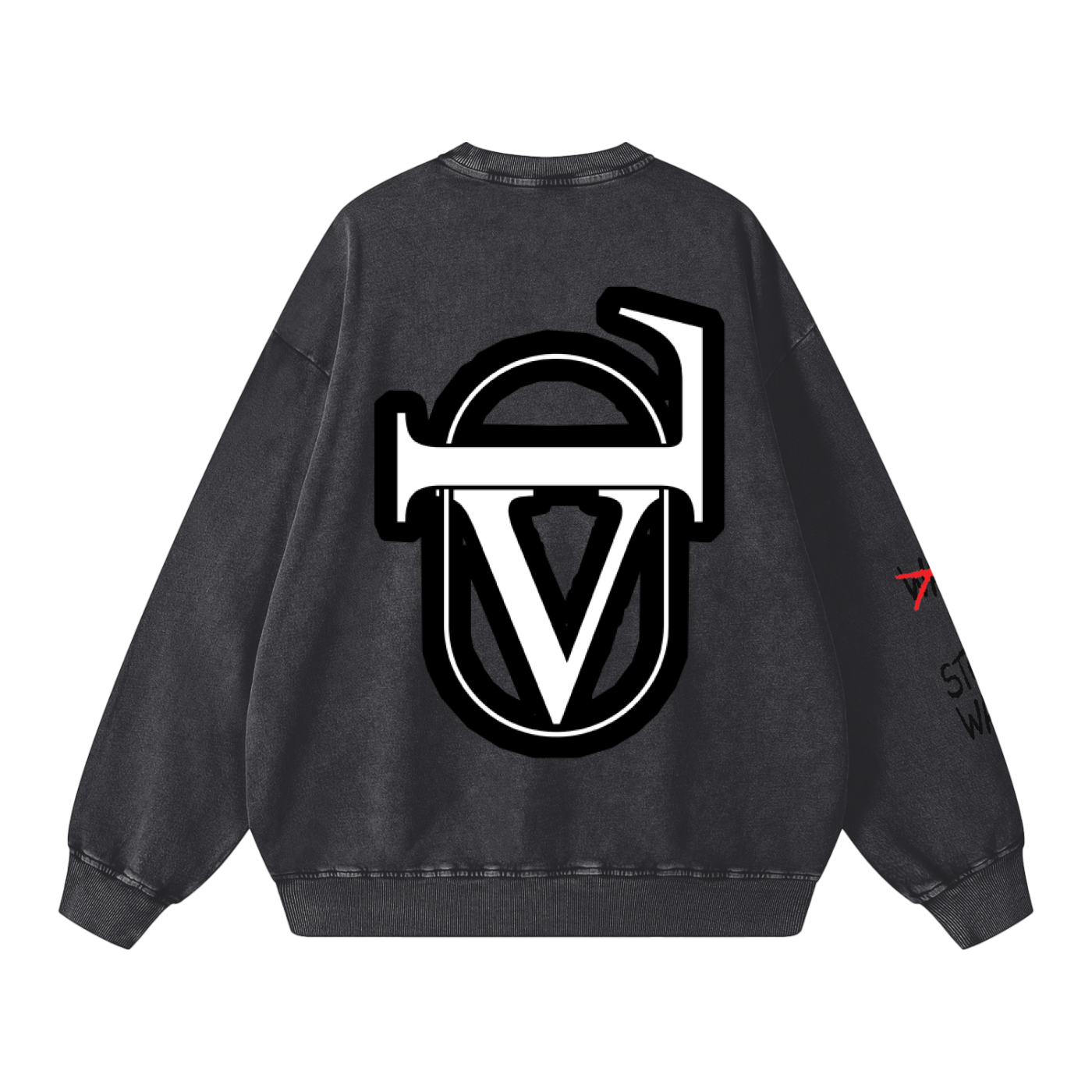 Snow Washed Oversized Sweatshirt