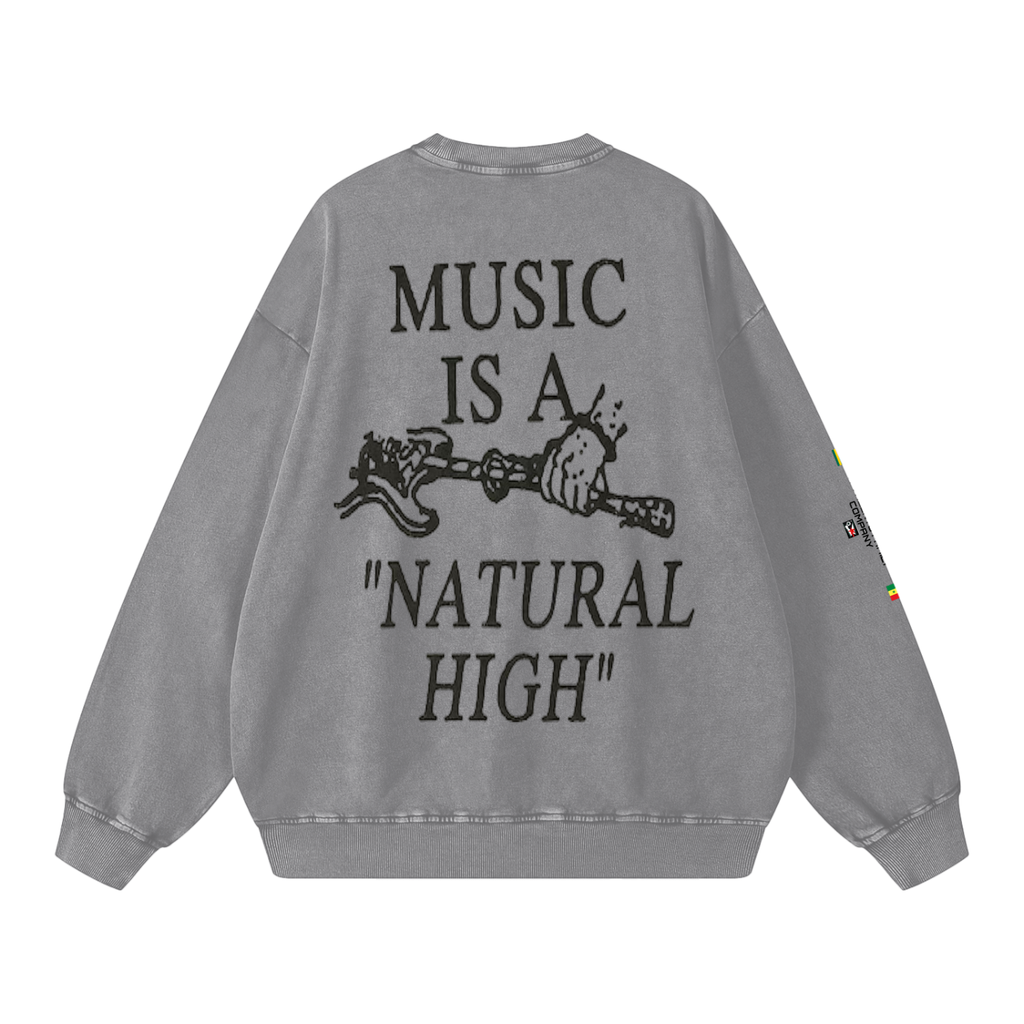 Snow Washed Oversized Sweatshirt