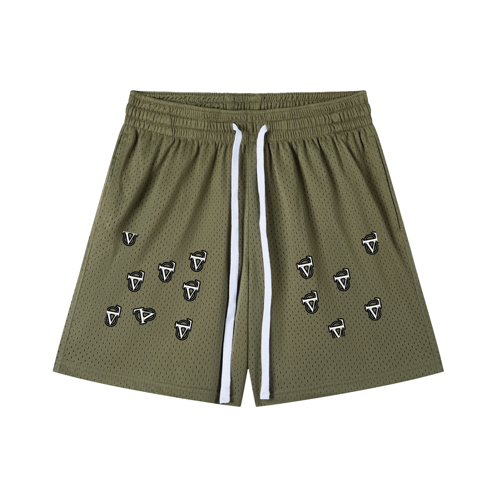 Mesh Drawstring Shorts