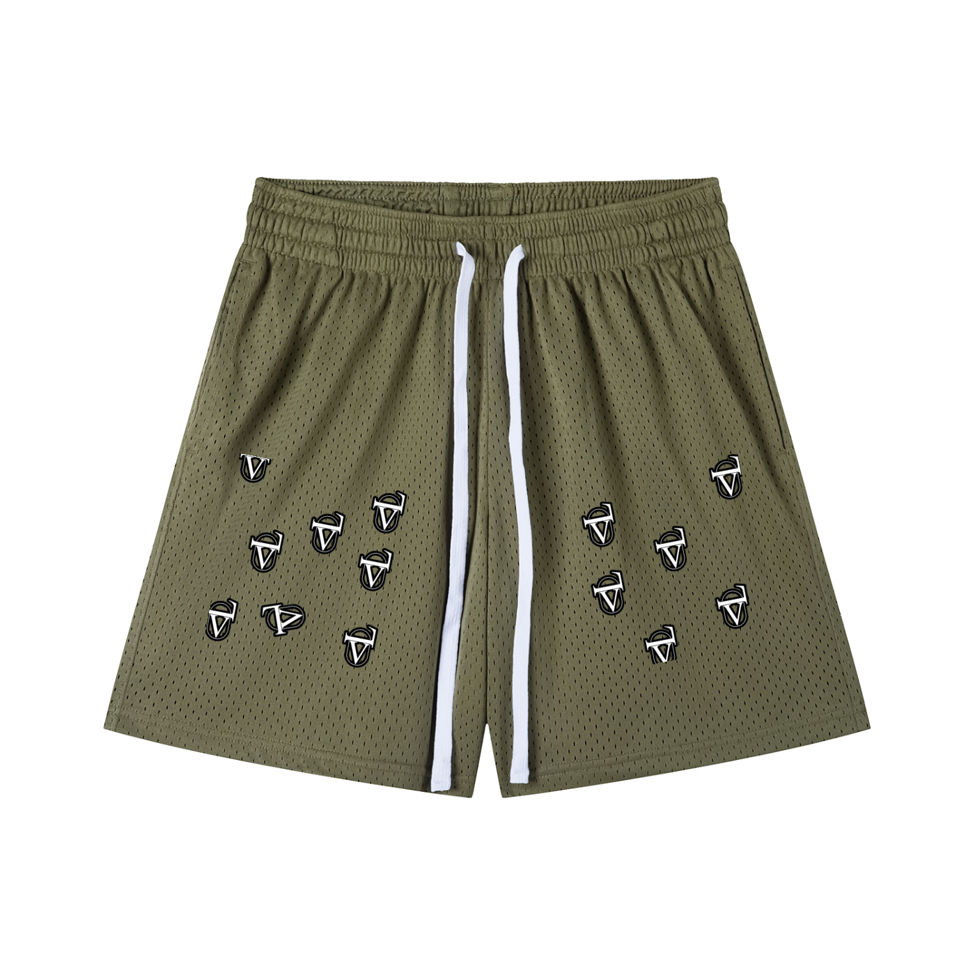 Mesh Drawstring Shorts
