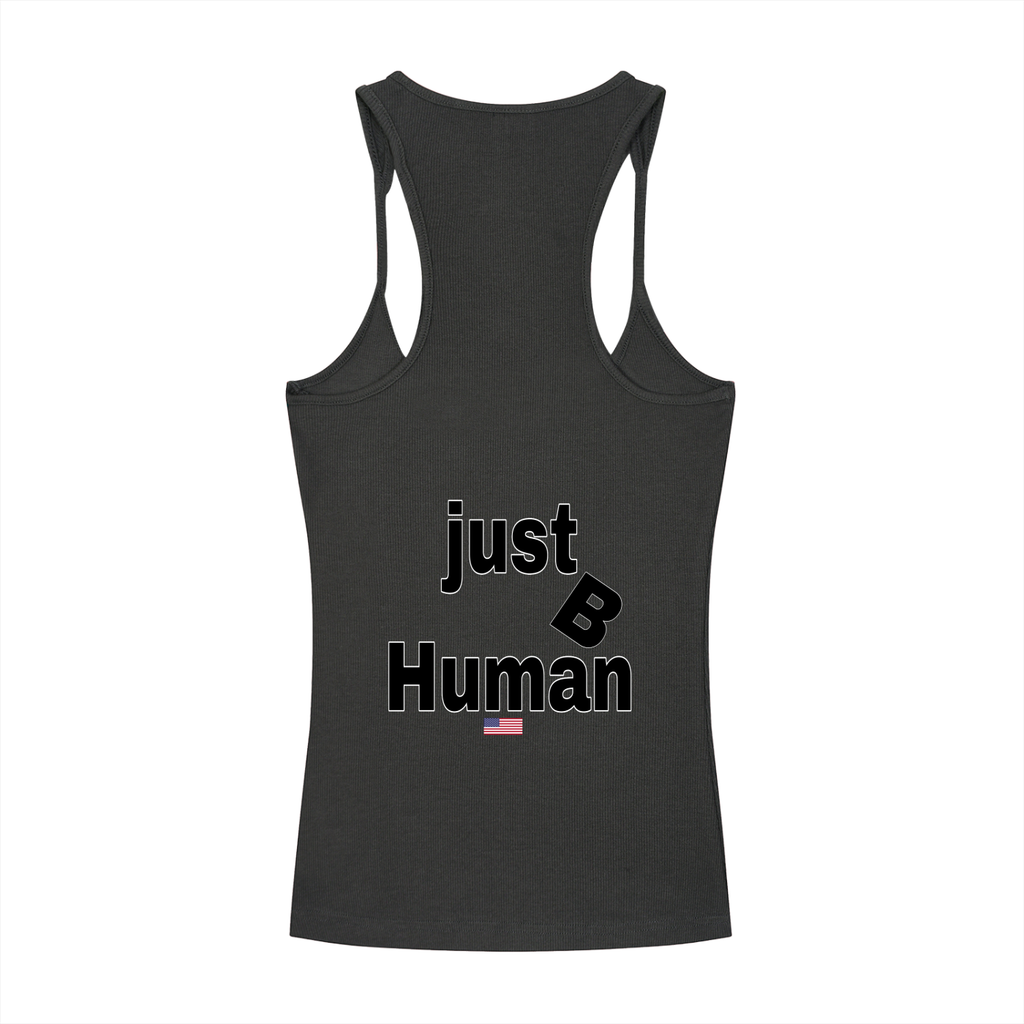 Slim Fit Ribbed Racerback Tank Top