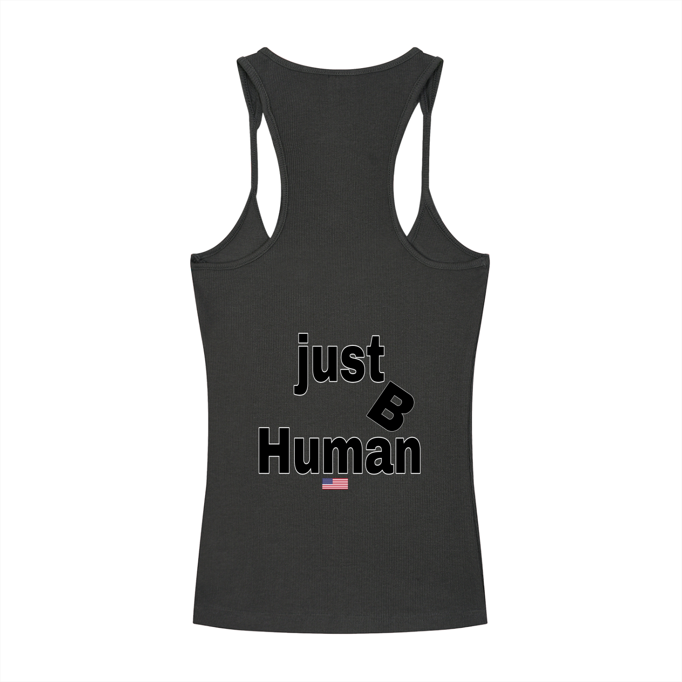 Slim Fit Ribbed Racerback Tank Top