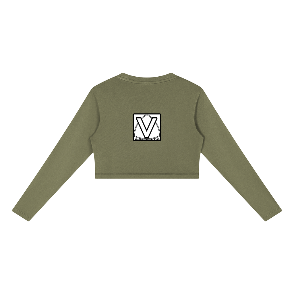Women's Mineral Wash Crop Sweatshirt
