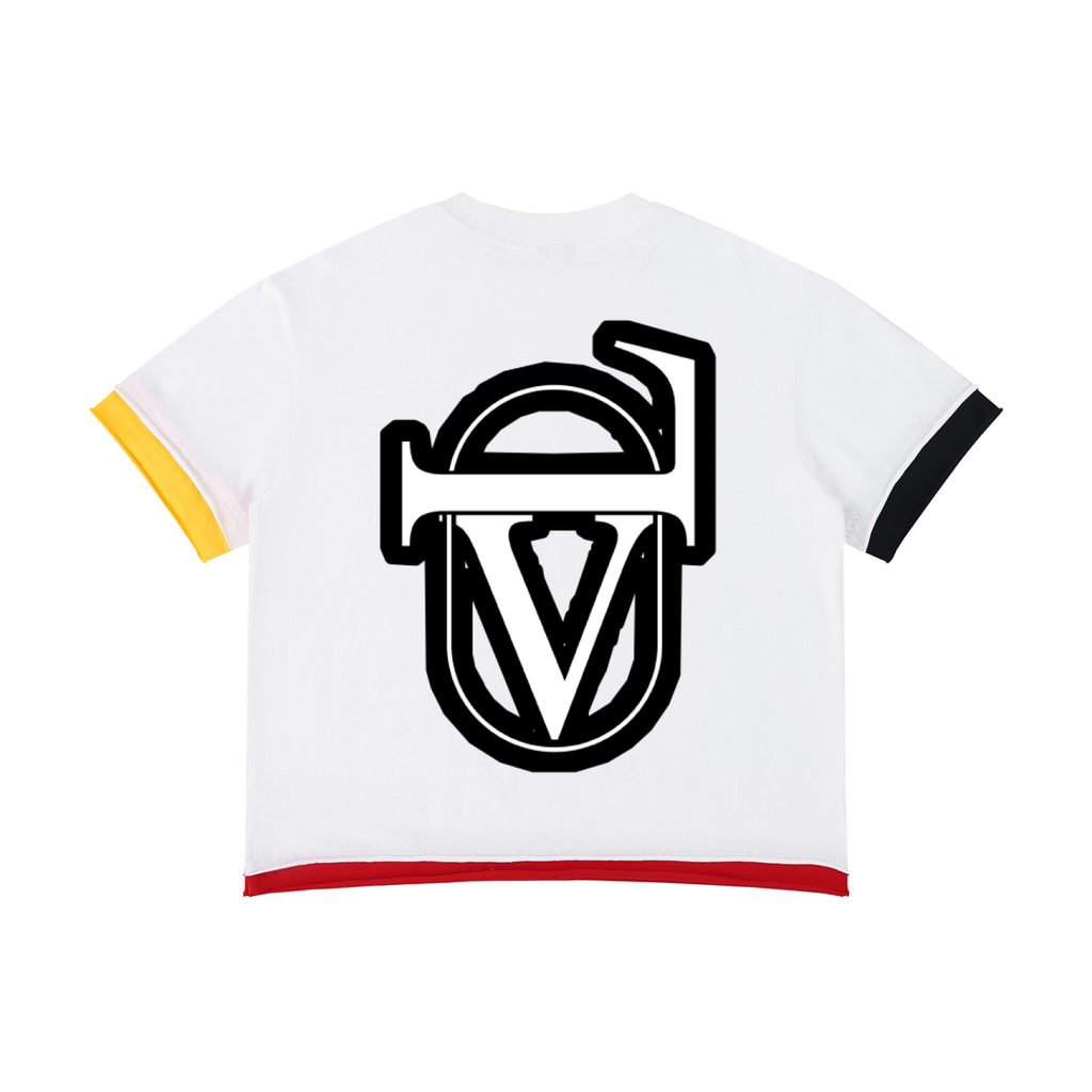 Unisex Boxy Color Block T-Shirt