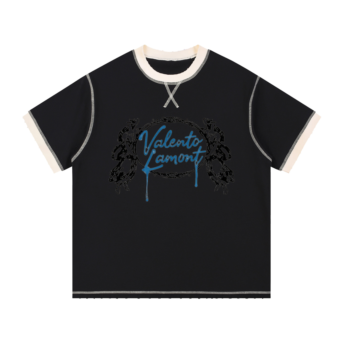 Unisex Contrast-Stitched Ringer T-Shirt