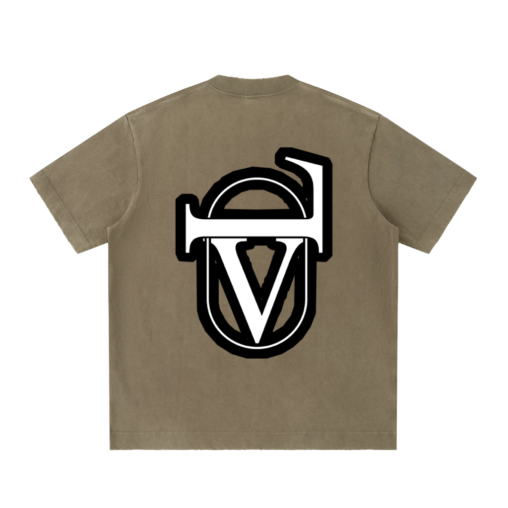 Heavyweight Vintage Washed Frayed T-Shirt