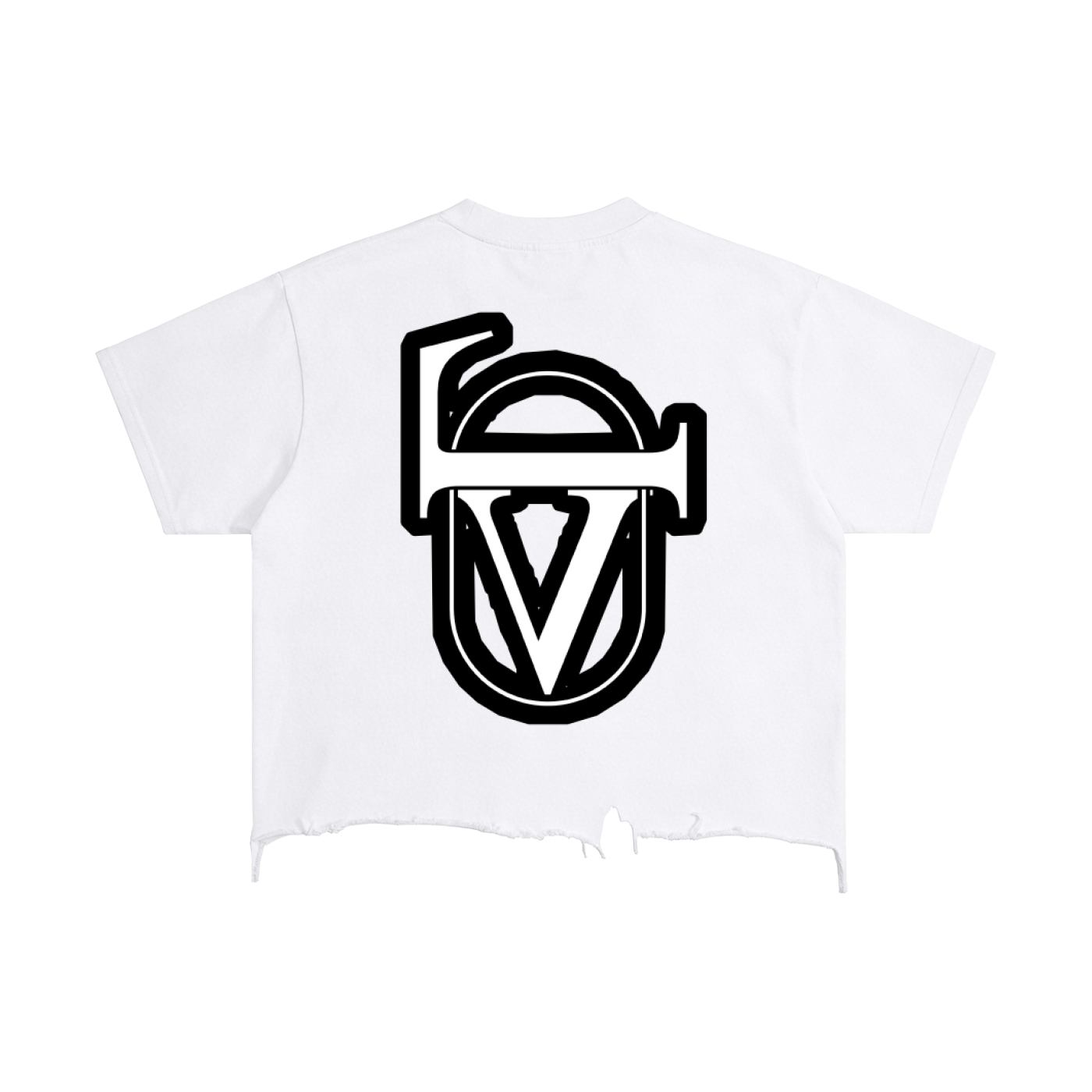 Vintage Wash Boxy Distressed Hem T-Shirt