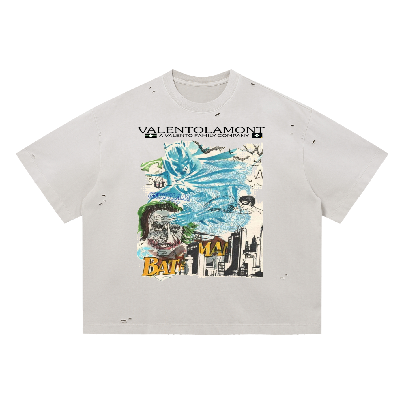 Vintage Washed Distressed Boxy Oversized T-Shirt