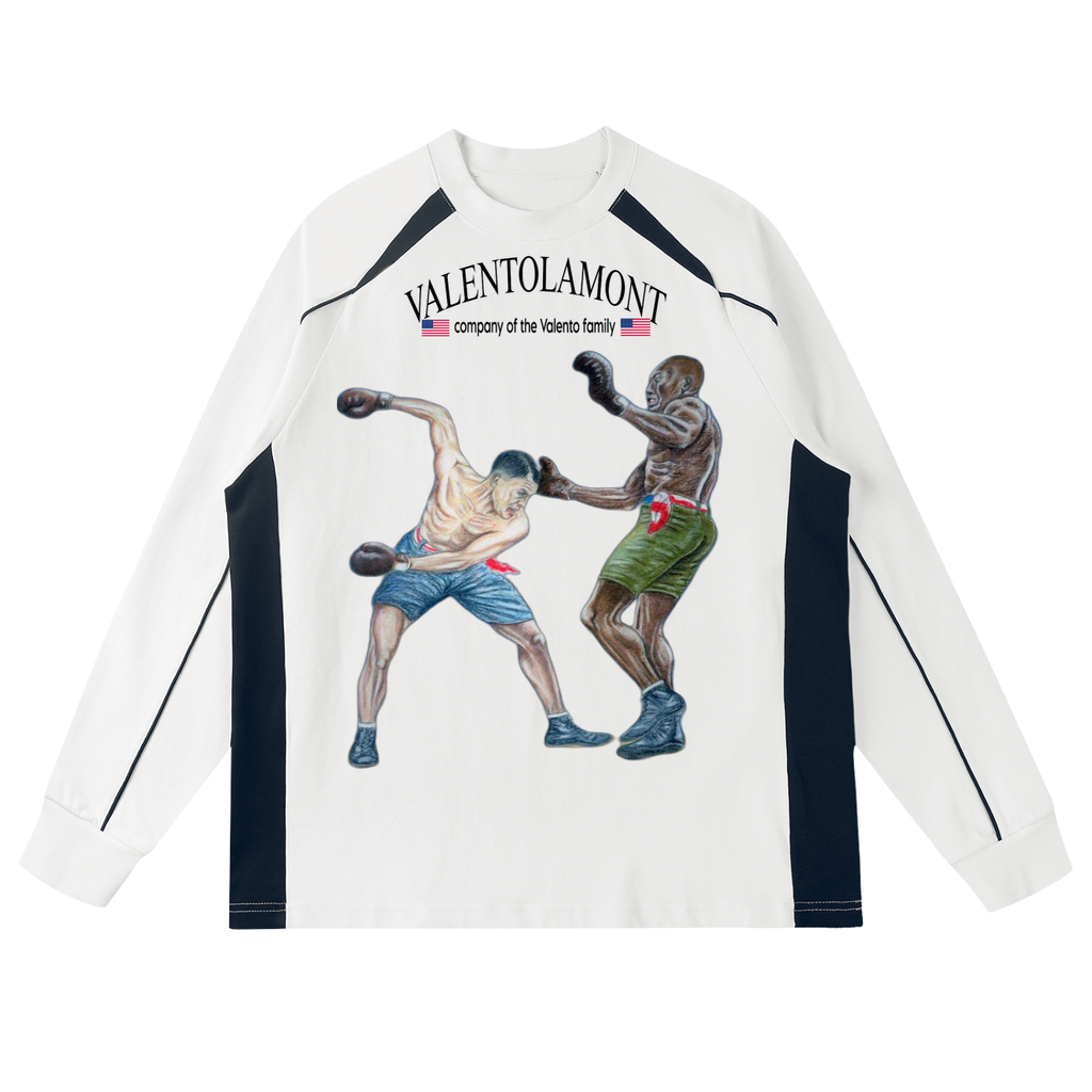 Contrast Panel Raglan Sweatshirt