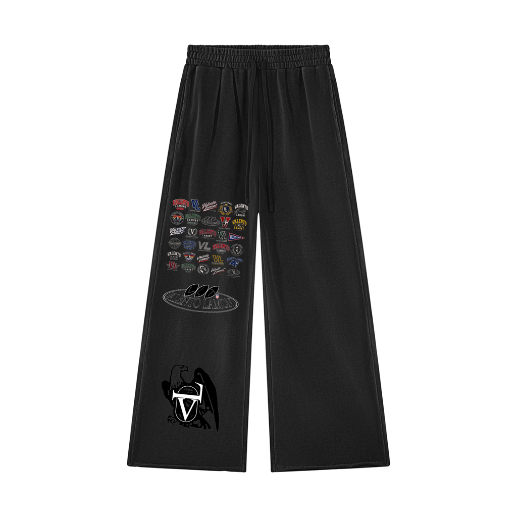 Unisex Vintage Wash Raw Edge Sweatpants