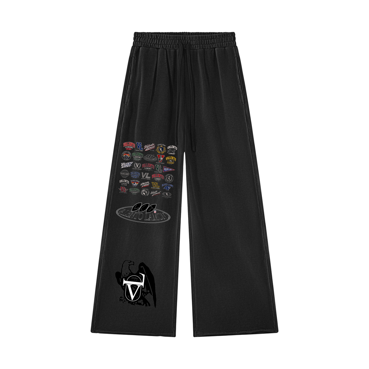 Unisex Vintage Wash Raw Edge Sweatpants