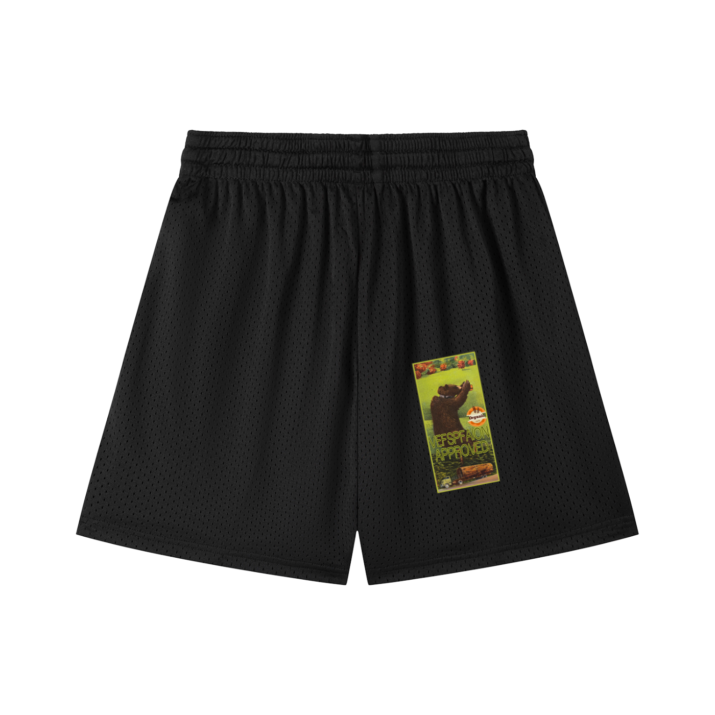 Mesh Drawstring Shorts